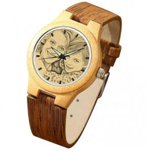 reloj de madera personalizado