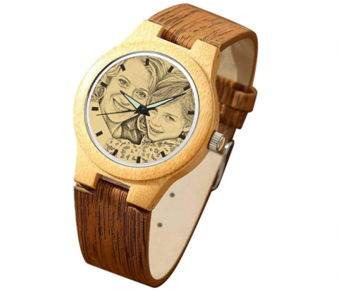 reloj de madera personalizado